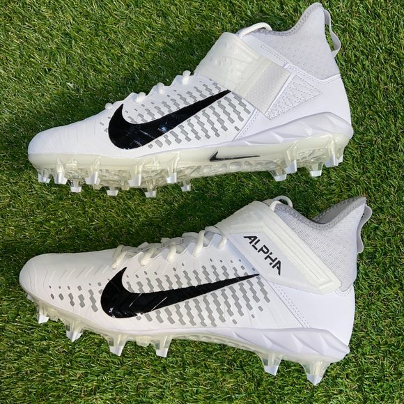 Nike Alpha Menace Pro 2 Football Mid Cleats White AQ3209-100 Men 16 NEW